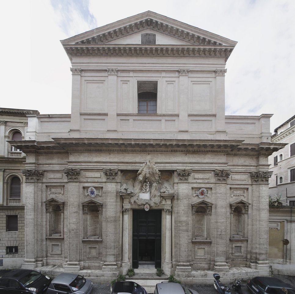 Façade of Santa Maria di Monserrato, Rome, 1585–1593 / 1926–1929 (photo Bibliotheca Hertziana / Enrico Fontolan)